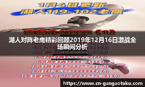 湖人对阵老鹰精彩回顾2019年12月16日激战全场瞬间分析